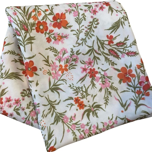 Other - Vintage 1960s MCM Floral Fabric Crafting